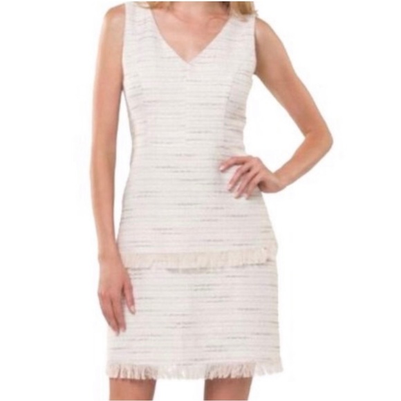 Sail to Sable Dresses & Skirts - STS SAIL TO SABLE | Tweed Tiered Fringe Detail Sheath Dress Sz. 6